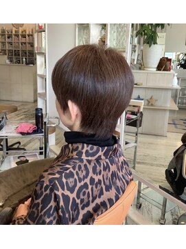 アシャ ヘアー ソリューション 神戸店(asha hair solution) イメチェン/ピンクベージュ/アンブレラカラー/前髪/摂津本山