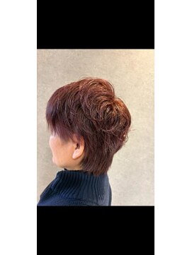 アース 南福島店(HAIR&MAKE EARTH) ショート ぴんく×パープル×べリピ
