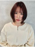 イメチェン/ピンクベージュ/アンブレラカラー/前髪/町田