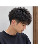 メンズツーブロックラフショート　20代 30代 40代 50代 60代