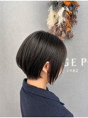 [長谷川舞］透明感カラー×ショートボブ