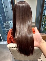 ルピナ(Lupina) 髪質改善ストレート+METEOカラーで作る憧れのサラツヤロング