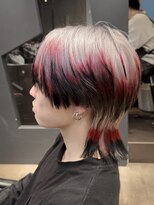 メンズサロン ガウディ 三宮店(men's salon Gaudi) エンドカラー×メンズデザインブリーチハイトーン×ウルフカット