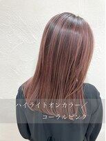 ループ(LOOP) ハイライトオンカラー/コーラルピンク