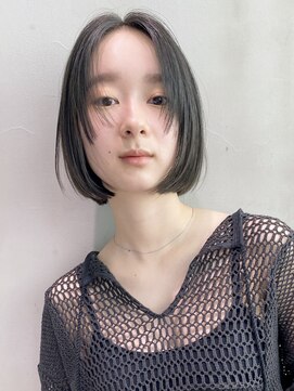 アイティーバイアルバム 八王子店(IT by ALBUM) ストレートスタイル_マッシュショートフェザーバング_8760