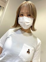 ツキ 横浜店(tuki)&nbsp;ホワイトミルクティーボブ