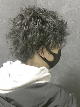 ヴァンクラウド 奈良店(VENT-CLOUD) 20代30代メンズスパイラルパーマワイルドオシャレ感アッシュ