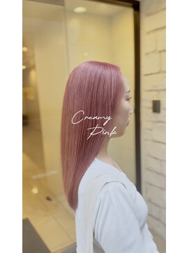 ヘアカロン 熊本下通店(Hair CALON) ピンクベージュダブルカラーインナーカラーケアブリーチ