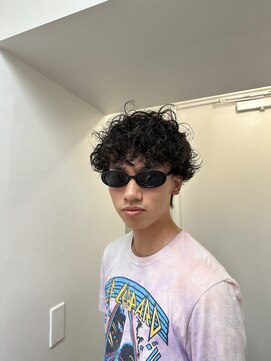 メリケンバーバーショップ トーキョー(MERICAN BARBERSHOP TYO) 刈り上げないパーマstyle