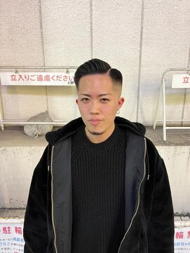 ダムディートウキョウヘアーラウンジ 上野店(DAMDEE TOKYO hair lounge) ハイフェード × ぽまーど