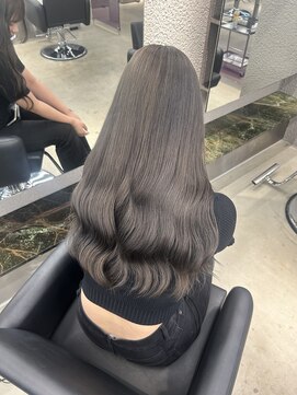 ペレ 栄店(PELE) デザインカラー/レイヤーカット/ウェットヘア/オリーブベージュ