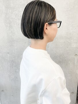 モリオ(morio) 【morio浦和 又木優】白髪ぼかしハイライト ミニボブ