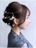 【chihiro】大人シニヨンで横顔もかわいく◎お呼ばれヘア
