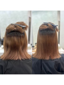 シンズ 銀座(sins) ダメージのある明るい髪もツヤボブに[30代40代50代60代]