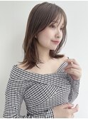 小顔レイヤー大人カジュアル*レイヤーボブ*30代40代50代*丸顔