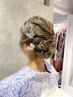 和装の洋髪ヘアセット　￥4,400