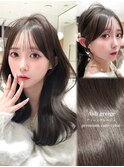 韓国ヘア　2wayバング  レイヤーカット くびれヘア  顔周り