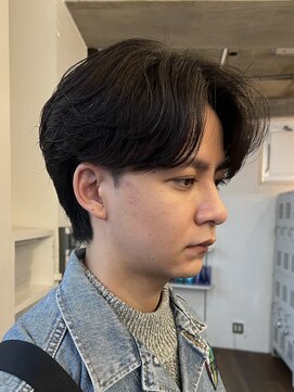 バイフィフス 原宿/表参道(by fifth) 大人ナチュラルセンターパートツーブロックニュアンスパーマ緩め