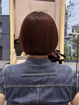 ロンドグロワール 大宮(Lond Gloire) くびれヘア/アプリコットオレンジ/レイヤー/ショートボブ/韓国