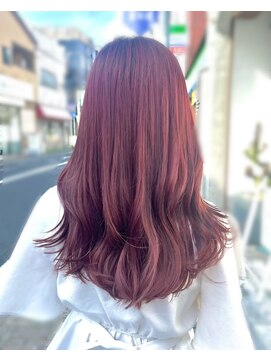 ロッソ ヘアアンドスパ 草加店(Rosso Hair&SPA) ピンクヘアースタイル髪質改善/草加駅
