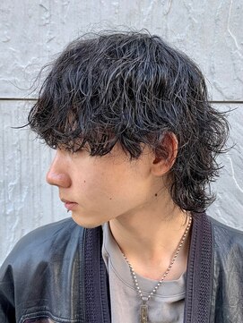 ジーニー 新百合ヶ丘(Genie) ダークアッシュニュアンスパーマ韓国マッシュベリーショート