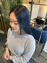 ダブル アンダーバー サロン(W_SALON) 【W_SALON 河原町】ネイビーブルー/透明感カラー