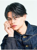 センターパートニュアンスパーマフェザーパーマ