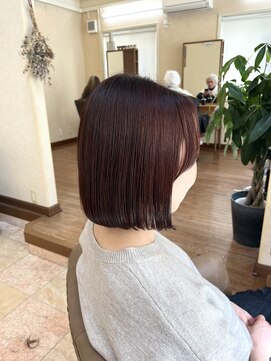 メルク(merc) ボブ/ミニボブ/レッドブラウン/宇都宮