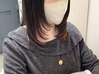 シプ 丸亀(sip)の写真/レイヤーカットでミディアム～ロングが華やかに！韓国風スタイルも◎暖色ダブルカラーで垢抜け☆