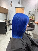シールドヘアー 沖縄 新都心(C'LD Hair) ビビットブルー/那覇美容室/新都心美容室