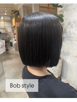 ティーズピーク(ty s peak)&nbsp;【cut+straight perm】 ぱつっと切りっぱなしボブ!!