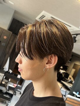 スウェル 成田店(Swell) ハイライト×センターパート [#成田 #MEN'S #メンズサロン]