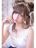 ロングのツインメッシーバンアレンジ【メイズ東中野・鍛原志行】