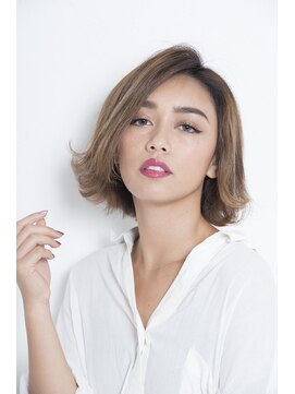 カリン 横浜店(carin) 【carin 横浜】大人かわいいグレージュワンレン/ハイライト