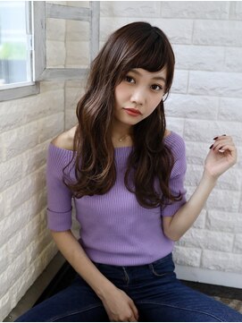 ガレリアエレガンテ 名駅店(GALLARIA Elegante) 眉上ショートバング×ロングヘア