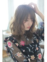 ☆Ｚｉｎａ☆アッシュベージュ揺らぎウェーブ♪