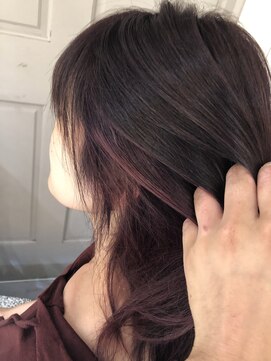 ロンドアベニール 北千住(Lond avenir) お客様カラー×インナカラー秋ピンク