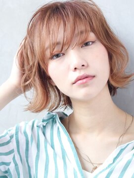 オースティン 門前仲町(AUSTIN) 大人かわいい前髪セシルカットココアブラウンフリンジウェーブ