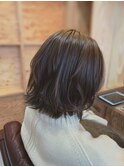 外ハネボブ 【ぱっつんボブ】 10代20代