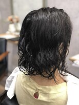 クシュ 所沢東口店(kusyu...) ミントグリーンホワイティアッシュ×ウルフボブ×くせ毛ショート