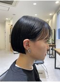 大人可愛いショートボブミニボブ外ハネボブ前髪パーマ