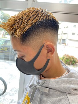 グラベント(Gravent) 【gravent住吉】ワイルドアップバング×ハイトーンカラー