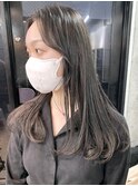 2wayシースルーバングシルキーグレージュヨシンモリ