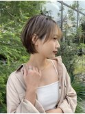 フェイスフレーミング マッシュショート パーソナルカラー診断