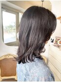 くびレイヤー暗めアッシュカラー似合わせカット小田急線梅ヶ丘