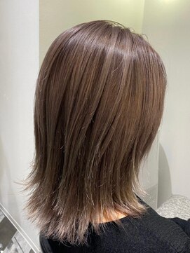 アフロディーテギンザ 日本橋人形町店(APHRODITE GINZA) 前髪/マチルダボブ/インナーグレージュ/30代40代/人形町