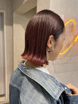 ゼスト クレス(ZEST Cres) 【立川cres奈佳子】外ハネミディ×カシスピンク