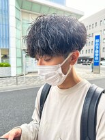 オーガニック アトリエ 大宮(organic+atelier)&nbsp;波巻き束感ショートツーブロックマッシュアップバングコンマヘア