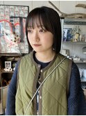 切りっぱなしボブ