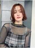 レイヤーカットマッシュショートボブ韓国◎前髪あり